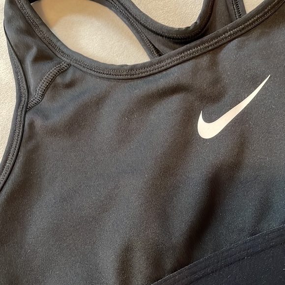 Black/White Check Nike Small Sports-bra - Picture 2 of 6